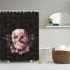 Skull Cartoon Colored Design Anpassad dusch Cradin Badrum Vattentät mögelfast polyestertyg