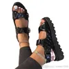 Wome Platform Sandals Summer Designer 2024 скользит новые туфли с толстыми нижней головкой плюс размер