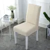 Chaise Couvre Simple Solide Couleur Ménage One-Piece Élastique Couverture Coussin Table À Manger Ddd61