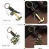 Keychains Lanyards Fashion Car Keychains Lovers Couple Keychain Bags Music Guitar Elephant Skateboard Hat Bicycle For Key Ring Tag Dhod1