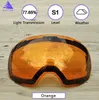 Ski Goggles goggles Only Lens Antifog UV400 ing Magnet Adsorption Weak Light tint Weather Cloudy Brightening 20013 221124