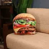 Reallife Hot Dog Bread Pizza Hamburger Pancakes Pillows Food Cuddles Simulated Snack Decoration Backrest Pillow J220729