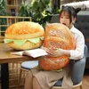 Creative 1Pc Beautiful Simulation Plush Food Bread Toast Hamburger Pillow Stuffed Food Toys Home Sofa Floor Pillow J220729