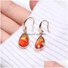 Dangle Lustre Boho Coréen Colourf Cristal Boucles D'oreilles De Mode Larme Géométrique Dangle Boucle D'oreille Pour Les Femmes De Luxe En Verre Bijoux Gi Dhieq