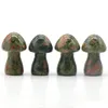 Pierres précieuses en vrac 35Mm Unakite Gemstone Scpture Décor Sculpture Champignon Poli Pierres Mignonnes Pour La Maison Jardin Pelouse Cour Décoration Drop Dhmru