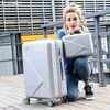 Klqdzms ''''''''inch Business Travel Suitcase Younger Abs Trolley Luggage Set With Cosmetic Bag J220707