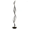 Floor Lamps LED Lamp Post Modern Simple Living Room Study Vertical Creative Spiral Home Decoration Remote Control Standard