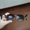Metall Leder Pilot Sonnenbrille Sonnenbrille Schwarz grau schattierte Männer Brille Sonnies Schatten Uv400 Brille mit Kiste