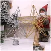 Christmas Decorations Christmas Decorations Tree Toppers Hollowed Party Accessories 2 Colors Drop Delivery Home Garden Festive Suppli Dhvz4