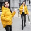 Womens Down Parkas Coats Winter Jacket Fashion Hooded Bread Service Jackets Thick Warm Cotton Padded Parka Female Outwear 221124