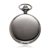 Ouyawei Vintage Pocket Watch Black Case Harlow Dial Moon Phase Form Hand Wind Mechanical Fob Watch T200502183A
