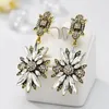 Bengelen oorbellen 20 stks/veel bling edelsteen sieraden mode dames voor elegant cadeau feest bruiloft strass earring