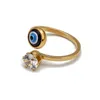 Band Rings Evil Eye Ring para homens homens abertos Ajust￡vel Blue Eyes Band Rings Jewelry Gifts Drop Deliver 2021 Dhmzu