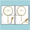 Arts And Crafts Arts And Crafts Gifts Home Garden Double Side Blank Diy Round Natural Silk Fan White Chinese Handle Fans Classical D Dhlw6