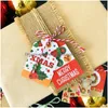 Weihnachtsdekorationen Weihnachtsdekorationen Frohe Tags Kraftpapierkarte Geschenketikettenanhänger Diy Hang Wrap Dekor Gefälligkeiten Lieferungen Drop Deli Dhsdv