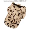 Bérets Lei Feng chapeau imprimé léopard chaud oreille maison tendance moelleux décontracté pour saint valentin pâques réunions de famille goutte