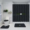 Shower High Quality Curtains Designers Letter Print Bath Accessories Classic Waterproof Bathroom Supplie Fashion Toilet Three Piece Sets