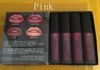 Kit de batom líquido de navio líquido The Red Nude Brown Pink Edition Mini Liquid Matte Lipstick 4pcs/Set 1,9ml de mais alta qualidade
