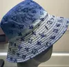 Moda litera wiadra konta designerskie kobiety rybak sunhat sport na zewnątrz czapki piesze chapau dżinsy czapki fedora g dopasowany czapek top