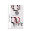 Braccialetti con ciondoli 2 pezzi Braccialetti per coppie Magnetico Tai Chi Yin Yang Bracciale con ciondoli vintage Nero Bianco Corda rossa Ciondolo a mano regolabile Dhusu