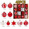 Adornos navideños 1 Juego de bolas adornos de árbol bola colgantes colgantes de Navidad decoración de fiesta en casa Navidad Noel regalo de año 221123