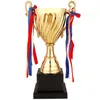 Oggetti decorativi Figurine Trofeo personalizzabile Trofeo Concorso Business Metal Coverless Trophies Award Medaglia di calcio Souvenir Cup 221124