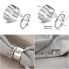 Band Rings Punk Style Couple Rings For Men And Women Pair Ring Combination Fashion Key Opening Index Finger Accessories Jewelry Gift Dhto5