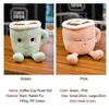 2030cm Soft Home Decor Creative Cartoon Ldren Gift Matcha Latte Coffee Cup Pop SOFA CUSHION PLUSH Toys J220729