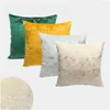 Cushion/Decorative Pillow Pillow Decorative Pillows Case Bronzing Blue Yellow Green White Christmas Luxury Couch Bed Sofa Veet Er 45 Dhgtj