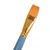 Искусство поставки 12 шт. Нейлоновая кисточка для волос набор с синей деревянной ручкой алюминиевой фарлел для кистей для картины маслом, пожалуйста, свяжитесь с нами для покупки