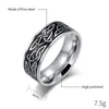 Celtic Steel Stainless Triangular Knot Retro Ring Band Hip Hop Mens Rings Fashion Jewelry Gift