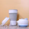 Ice Cream Tools Large capacity silicone folding cup 750ml coffee home water portable telescopic travel mug 221124