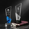 Dekorativa objekt Figurer Crystal Trophy Custom Color Printing AS Prize Award Sport Movie Leverans på uppdrag av Crystal Home Decoration 221124