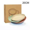 Plates Lightweight Wheat Straw 4pcs Unbreakable Dishes And Sets Non-toxin Safe Healthy For Kids Children Adults B99