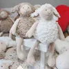 Jouets nordiques moutons mignons remplis d'animaux de dessin animé jouets en peluche doux couple d'agneau poupées remplies bébé accompagner canapé jouets pour enfants J220729