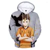 Erkek Hoodies Kawaii Anime Karikatür Haikyuu 3D Sweatshirt Erkekler için Kadın Voleybol Külotu Büyük boy uzun kollu kıyafetler 300