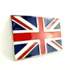 Belts British Union Jack Flag Of United Kingdon England Metal Buckle Mens Black PU Leather For Men Jeans Hebillas Cinturon