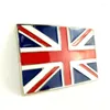 Kemerler British Union Jack Bayrağı Birleşik Krallık İngiltere Metal Toka Mens Siyah Pu Deri Erkekler İçin Kot Heans Cinturon