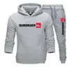 Mens Tracksuits Hoodie Solid Color Printing Set Leisure Fashion Tracksuit Hooded Sportswear S4xl 221124