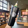 Starbucks Vegan Bear Straw Mug Tumbler 600ml tazza da caffè in acciaio inossidabile di grande capacità ecologica NM4K