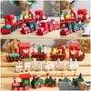 Decora￧￵es de Natal Decora￧￵es de Natal Merry Wooden Train Ornament Decoration for Home Papai Noel Gift Natal Navidad Noel 2022 DHQ9V