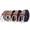 Belts Selling Unisex Betl Fashion Alloy Pin Buckle Canvas Weave Men Belt Casual Simple And Women Elasticity