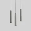 Lampade a sospensione Luce di cemento LED Lampada a sospensione in cemento grigio Illuminazione dal design minimalista Sala da pranzo sospesa Ristorante