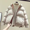 Womens Down Down Parkas Winter Jacket Women Coat, com capuz curto casual sobretudo casual algodão quente parka feminino fora de moda 1020 221124