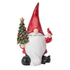 Decorações de Natal Decorações de Natal Papai Noel Mini estatueta Decoração Decoração da casa Decoração Miniatura Resina Ornamento Kids Toys Craft Dhr4h