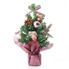 Christmas Decorations Christmas Decorations 25Cm Mini Tree Ornaments Decor Mticolor Portable Miniature Home Xmas Pvc Decoration For Dhaoy