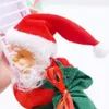 Julekorationer Electric Santa Claus Climbing Ladder Plush Doll Creative Music Xmas Decor Kid Toy Gift Födelsedagspresent 221124