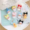 1 st lalafanfan schattige eend keychain kawaii café mimi gele eend actie figuur sleutelhangers tassen decoratie speelgoed voor ldren cadeaus j220729