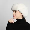 Boinas moda de inverno FAUX FURO RUSSIA CHATOS LEI FENG CAP EXPERMENTE MANTENHA MAIS QUENTE QUENCIO