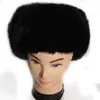 Berets Men Real Fur Bomber Hats Winter Caps حقيقية من الذكور واقي الأذن VF7025